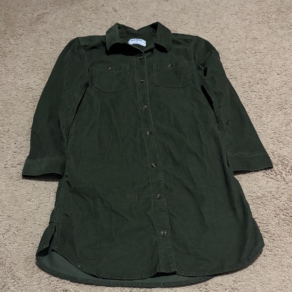 Old Navy Corduroy Shirt Dress